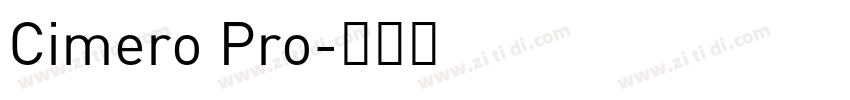 Cimero Pro字体转换